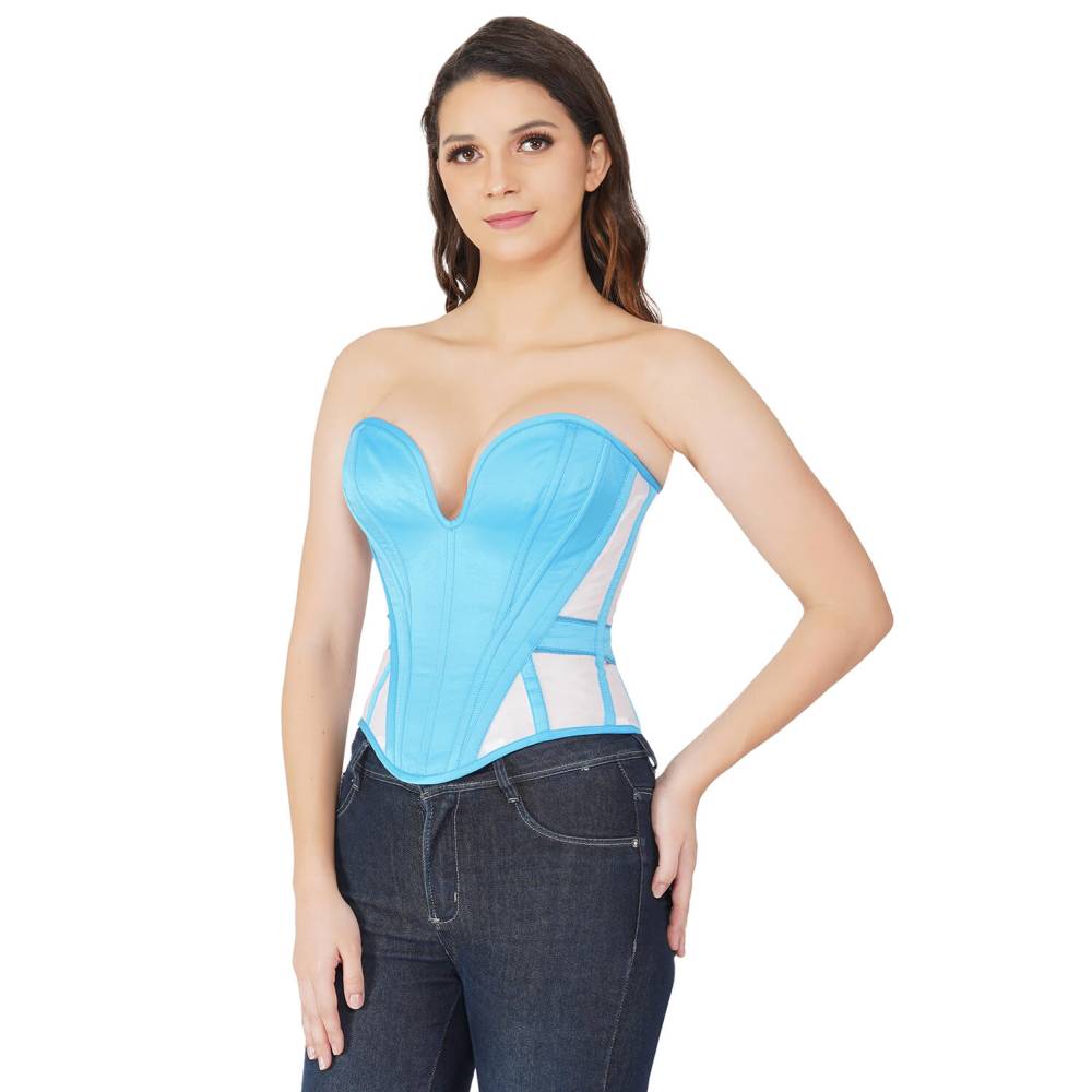 Attitude Corsets - Galilea Haut corset - Bleu